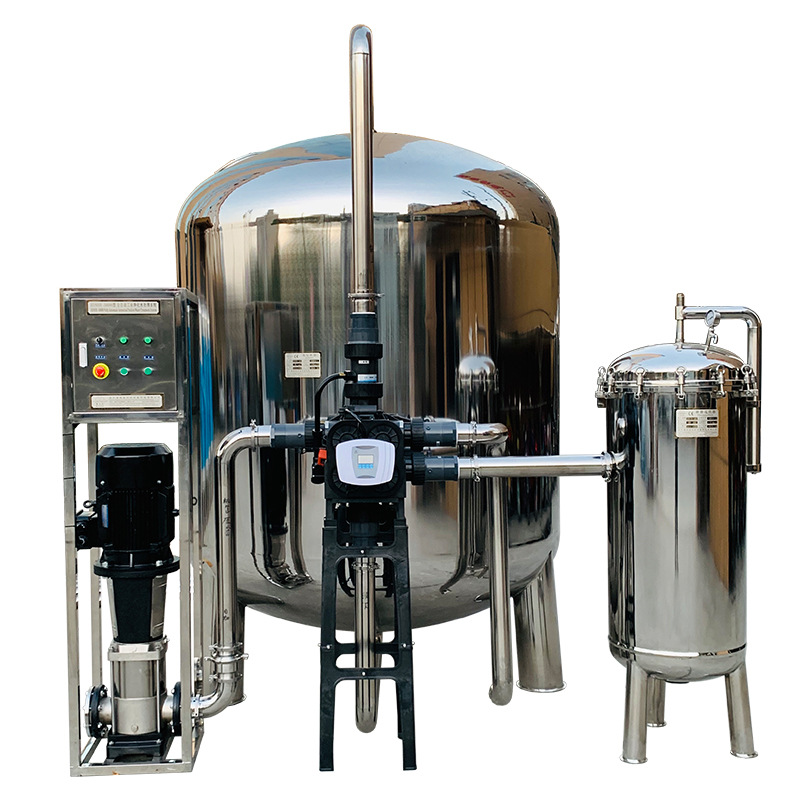 全自动软化水器设备系统时产50吨不锈钢适合锅炉用